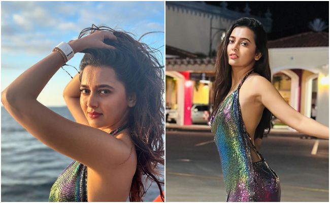 Tejasswi Sizzles In Jaw-Dropping Backless Dress